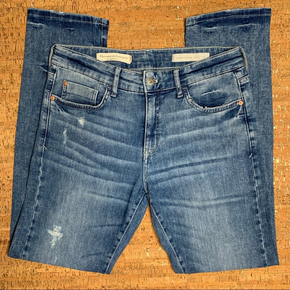 Anthropologie Pilcro and the Letterpress Slim Boyfriend Jean Size 29